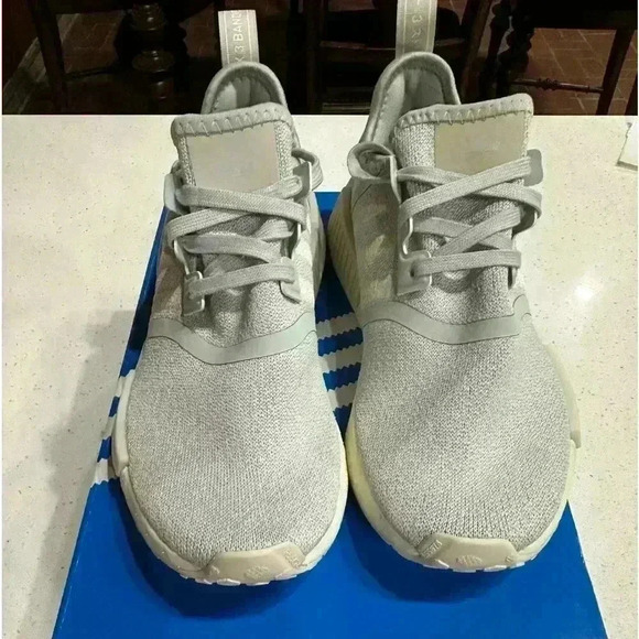Women’s Adidas sneakers. NMD Size 7  color allumin/white. Worn once - Picture 1 of 6